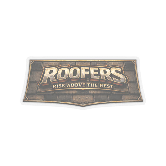 Roofers Rise Above the Rest Sticker, Roofer Hardhat Stickers