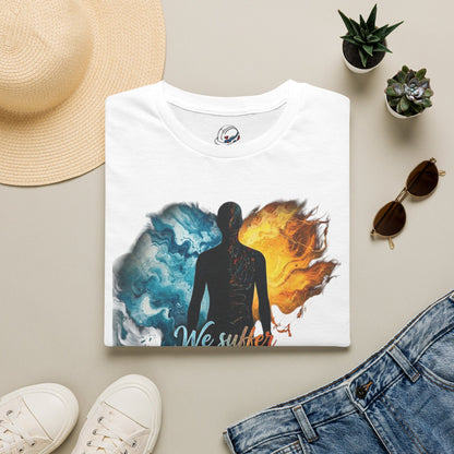 “We Suffer More In Imagination” T-Shirt, Stoic Mindset motivational t-shirt