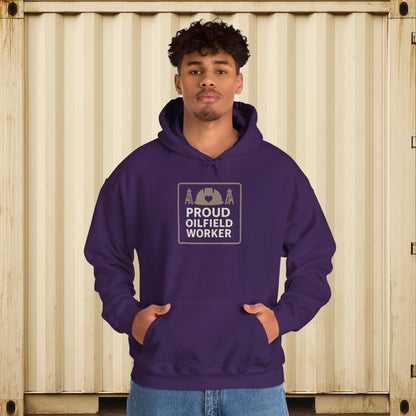 'Proud Oilfield Worker' Hoodie, Motivational Sweater