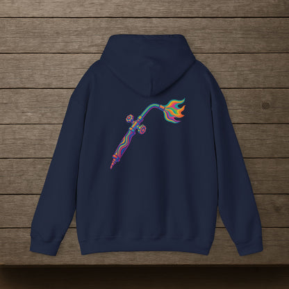 Psychedelic Torch Hoodie, Welder Sweater