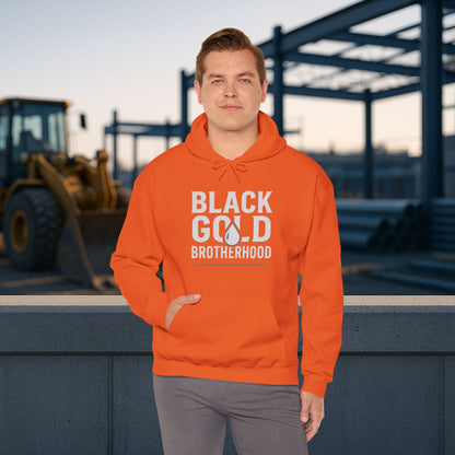 'Black Gold Brotherhood' Hoodie, Motivational Sweater