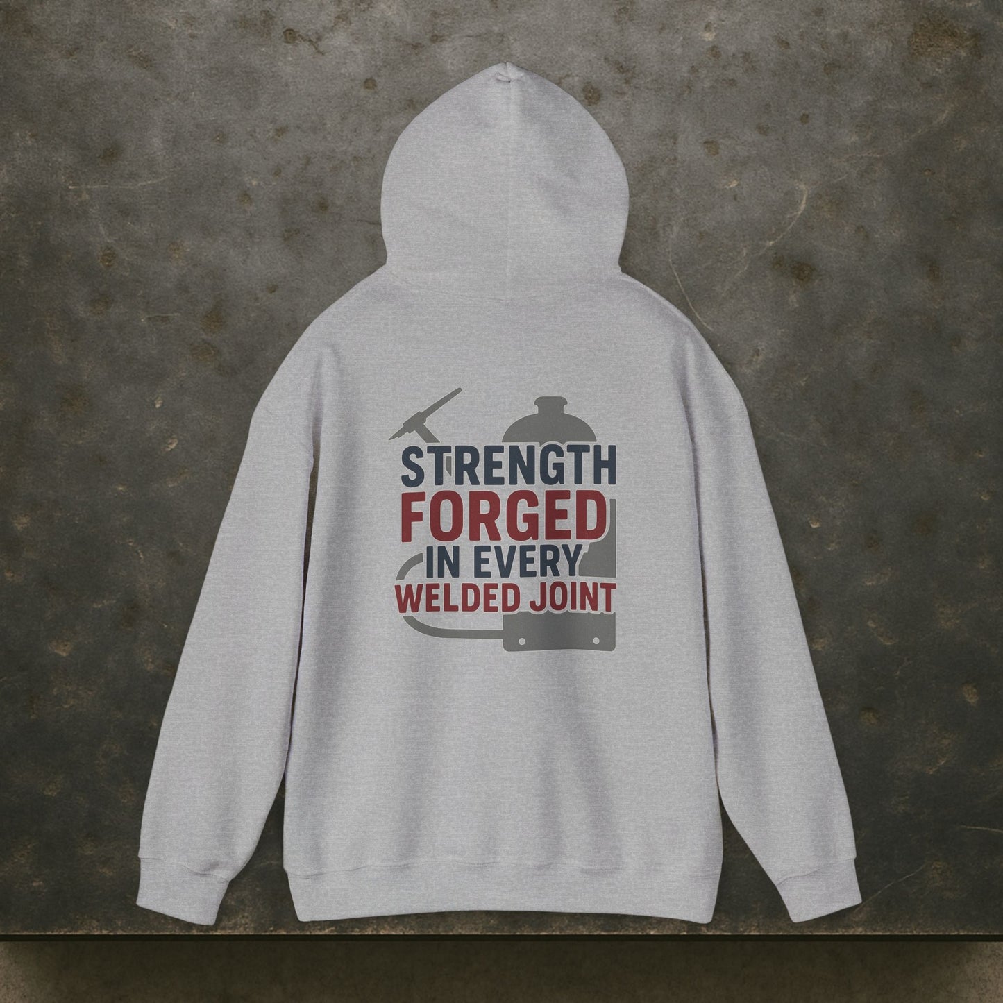 “Strength Forged in Every Welded Joint” Hoodie, Boilermaker Sweater