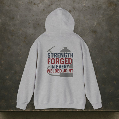 “Strength Forged in Every Welded Joint” Hoodie, Boilermaker Sweater