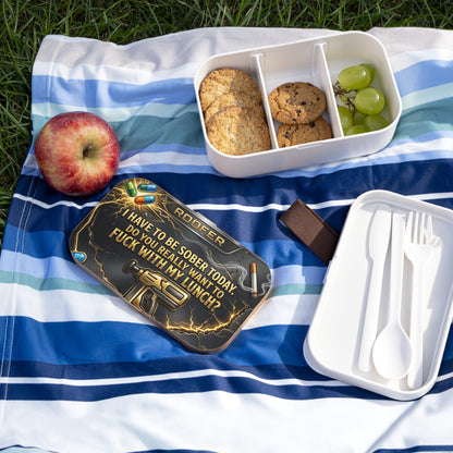 'Don't Mess With My Lunch' Lunch Box, Roofer Funny Food Storage