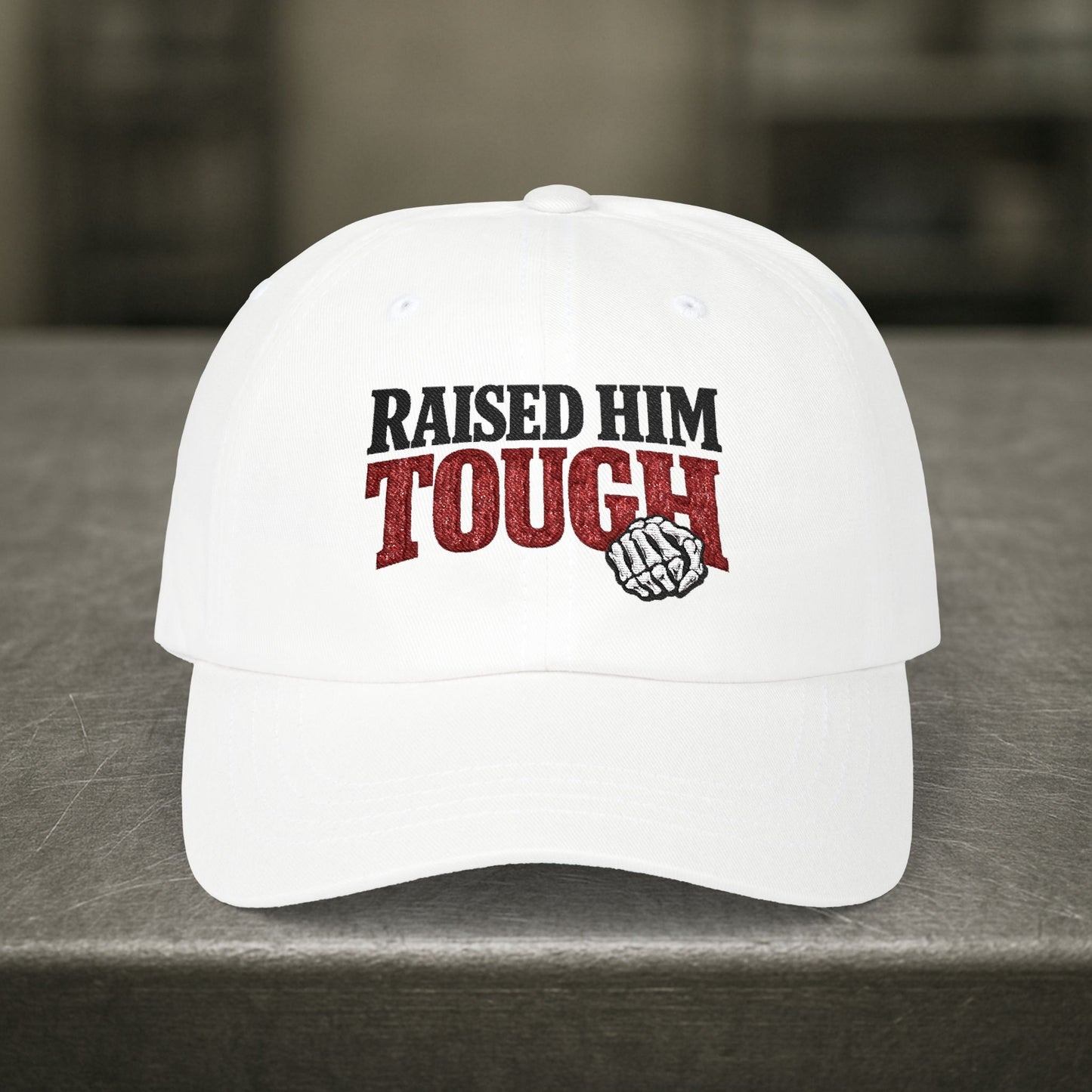 “Raised Him Tough” Hat, Trades Parent Pride Cap