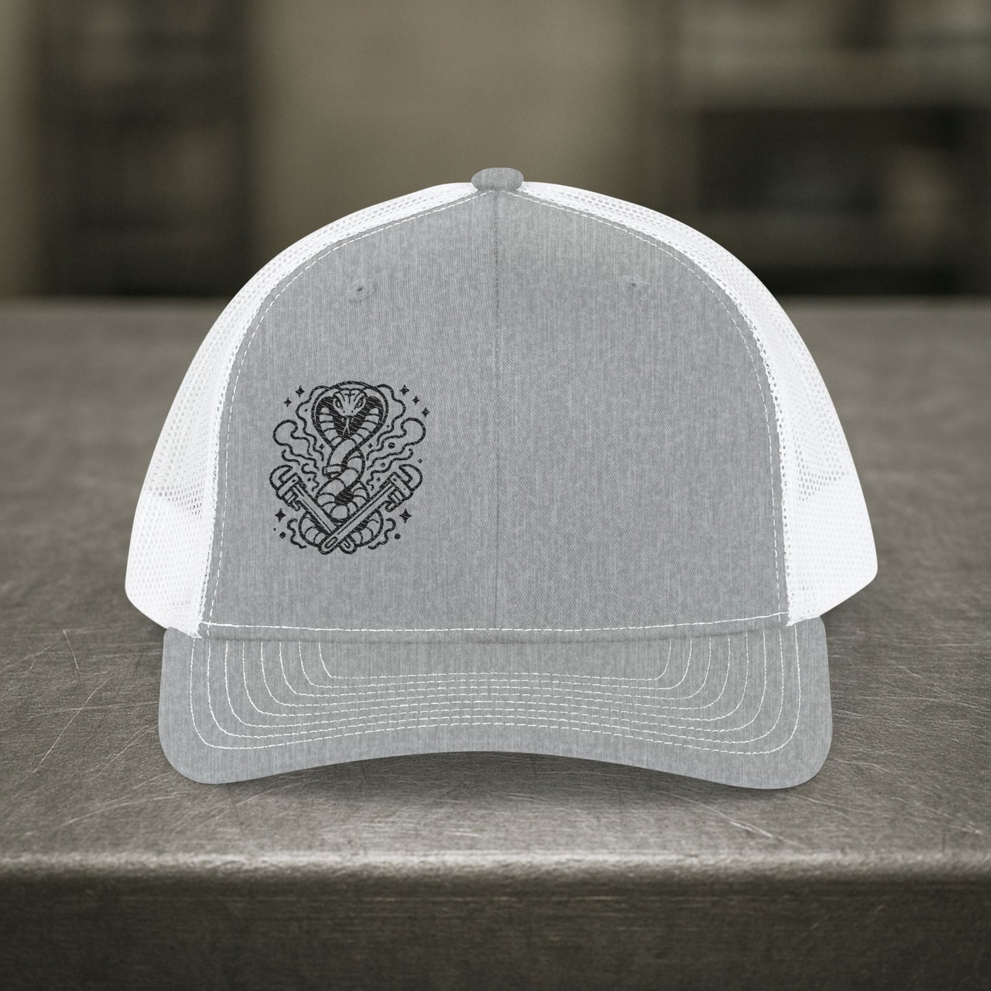 Cobra With Crossed Pipe Wrenches Hat, Pipefitter Hat