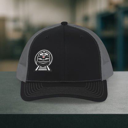 Embroidered Railroad Engine Hat, Railroader Cap