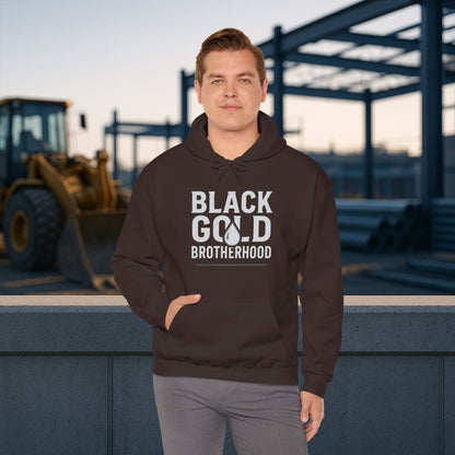 'Black Gold Brotherhood' Hoodie, Motivational Sweater