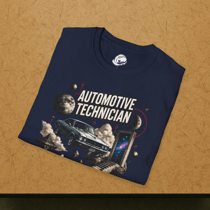 Cosmos Garage Automotive Technician T-Shirt, Space Mechanic T-Shirt