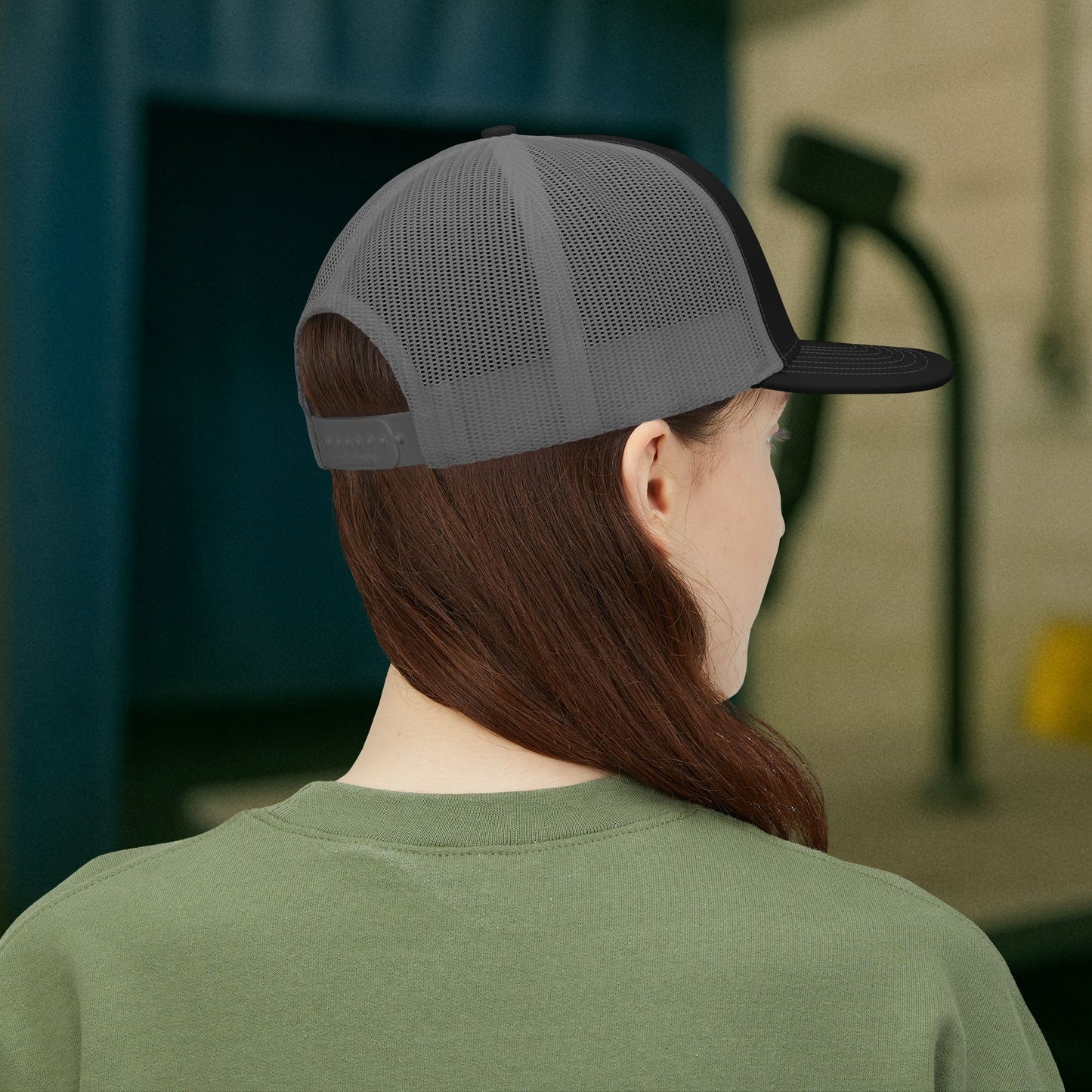 Welder Alberta Skeleton Hand Embroidered Hat, Welding Province Torch Cap