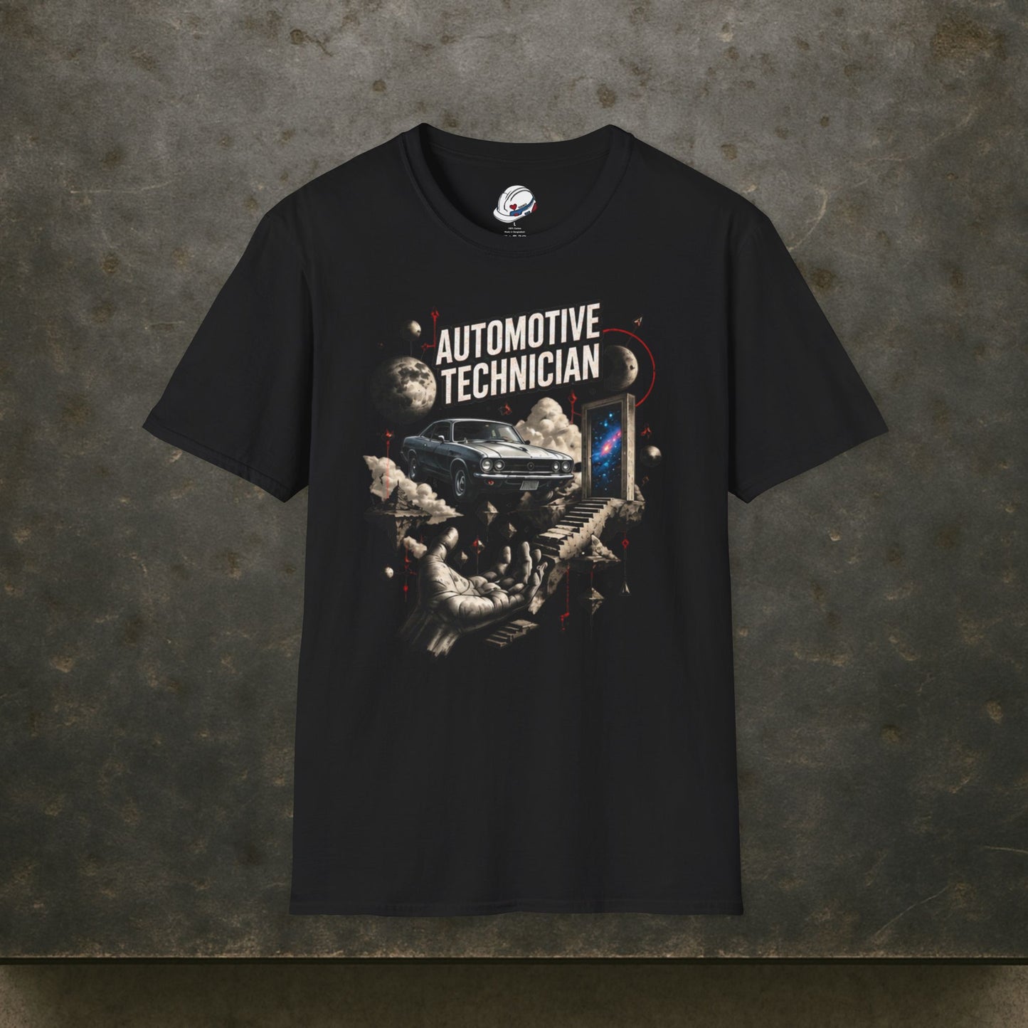 Cosmos Garage Automotive Technician T-Shirt, Space Mechanic T-Shirt