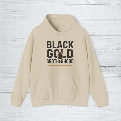 'Black Gold Brotherhood' Hoodie, Motivational Sweater