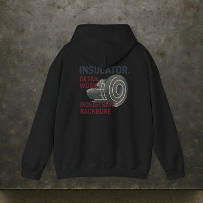 “Insulator Detail Work Industrial Backbone” Hoodie, Insulator Sweater
