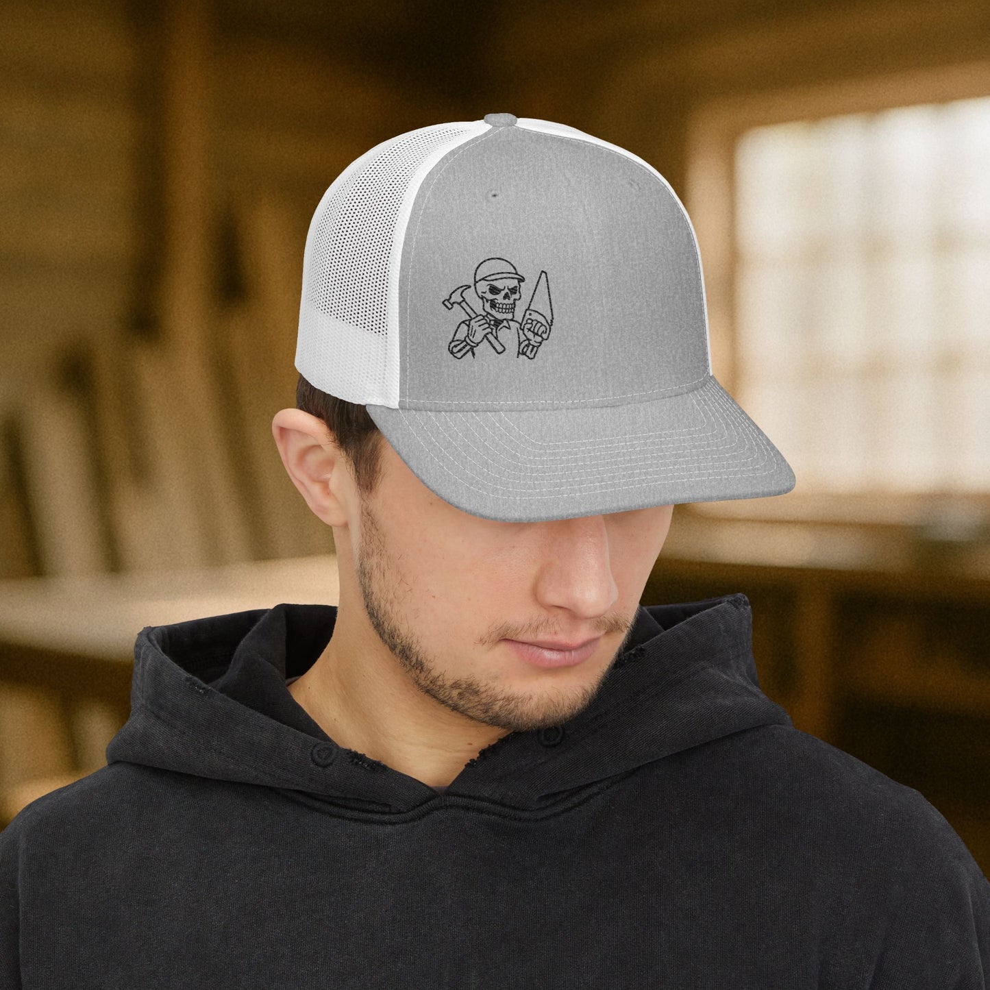 Carpenter Workwear hat, Carpenter skeleton cap