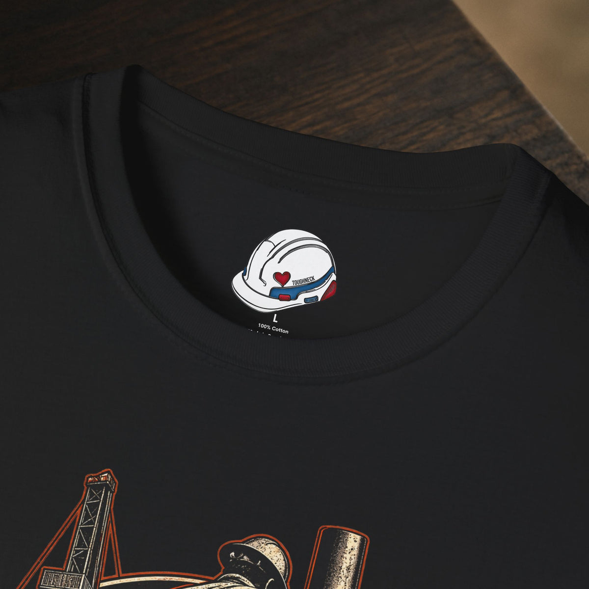 Just a Dirty Roughneck Vintage Oil Rig Worker Badge T-Shirt