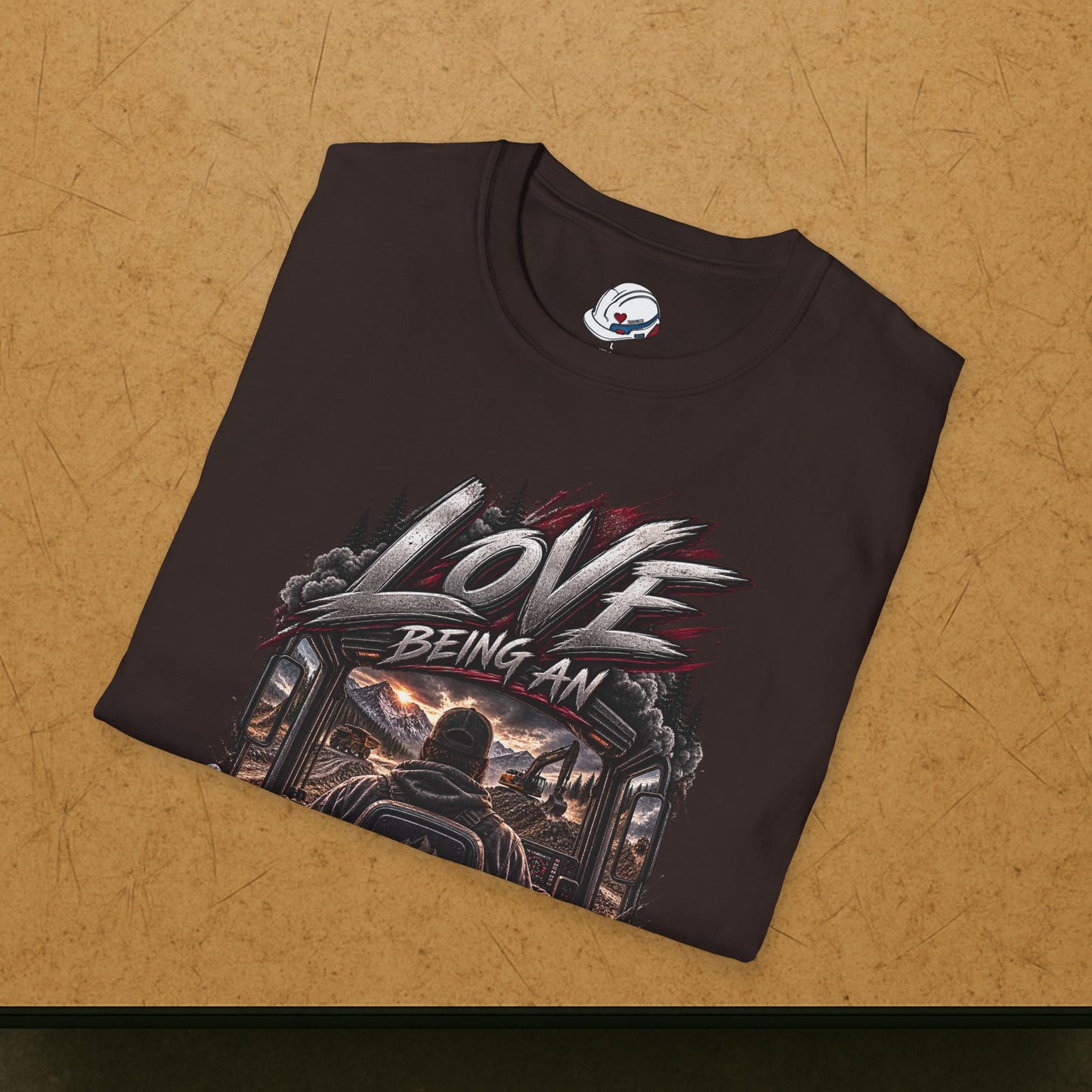Love Being An Equipment Operator T-Shirt, Heavy Equipment Operator Work Shirt