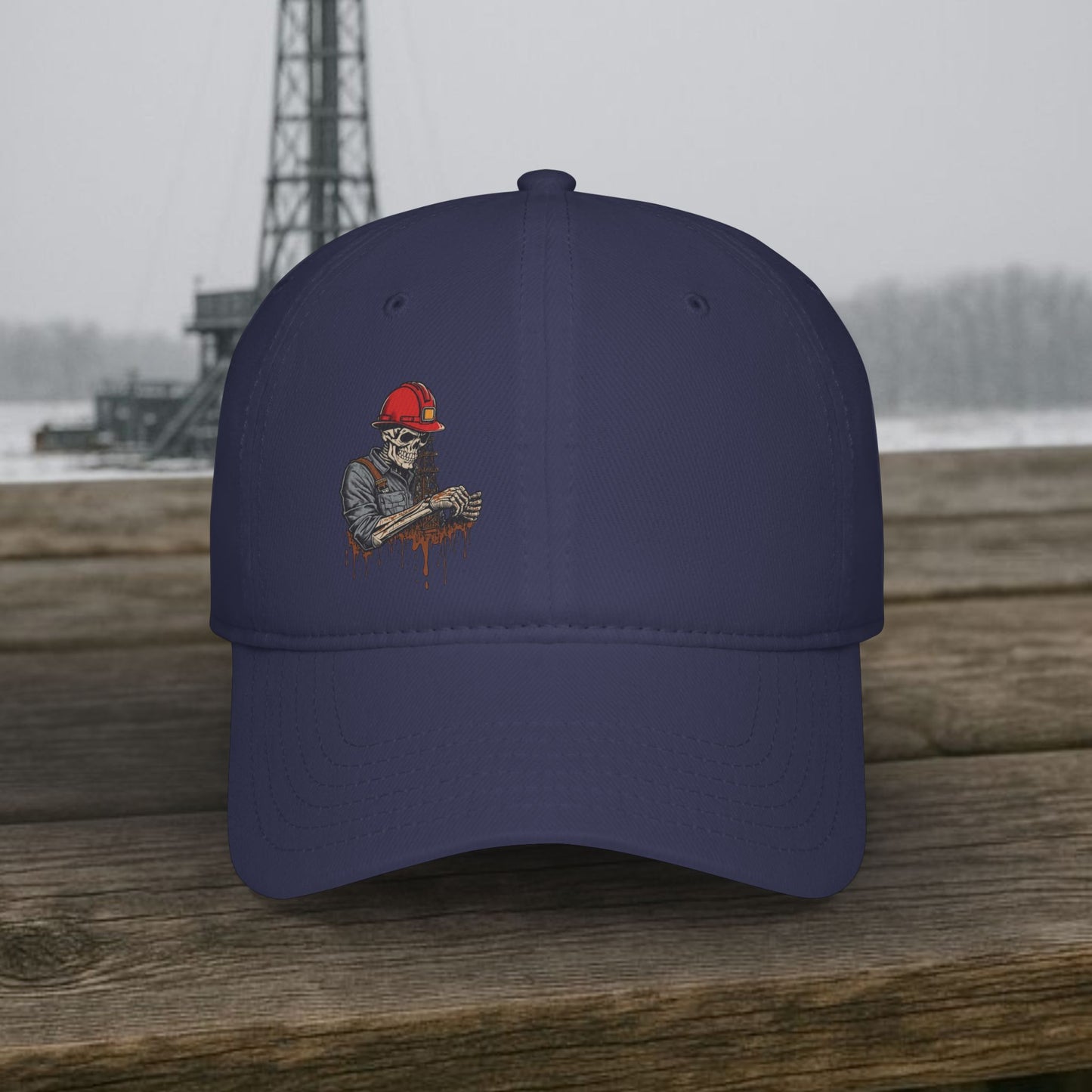 Skeleton Oilfield Worker Visual hat, General Oil cap