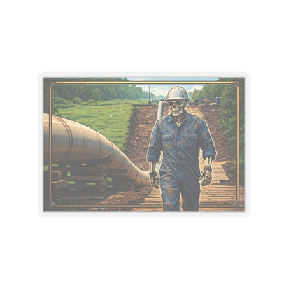 Pipeliner Sticker, Pipe liner Pride Hardhat Stickers