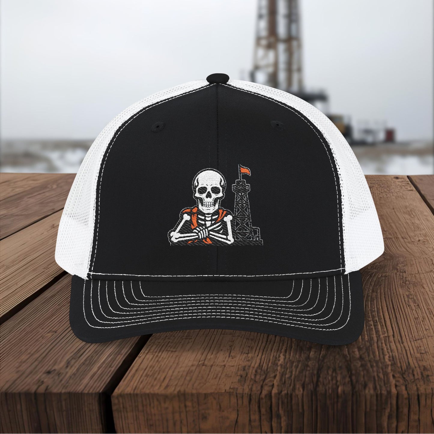 Oil Skeleton Work Hat, Oilfield All-Roles Cap