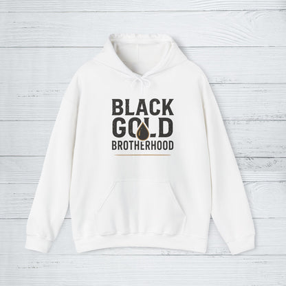 'Black Gold Brotherhood' Hoodie, Motivational Sweater