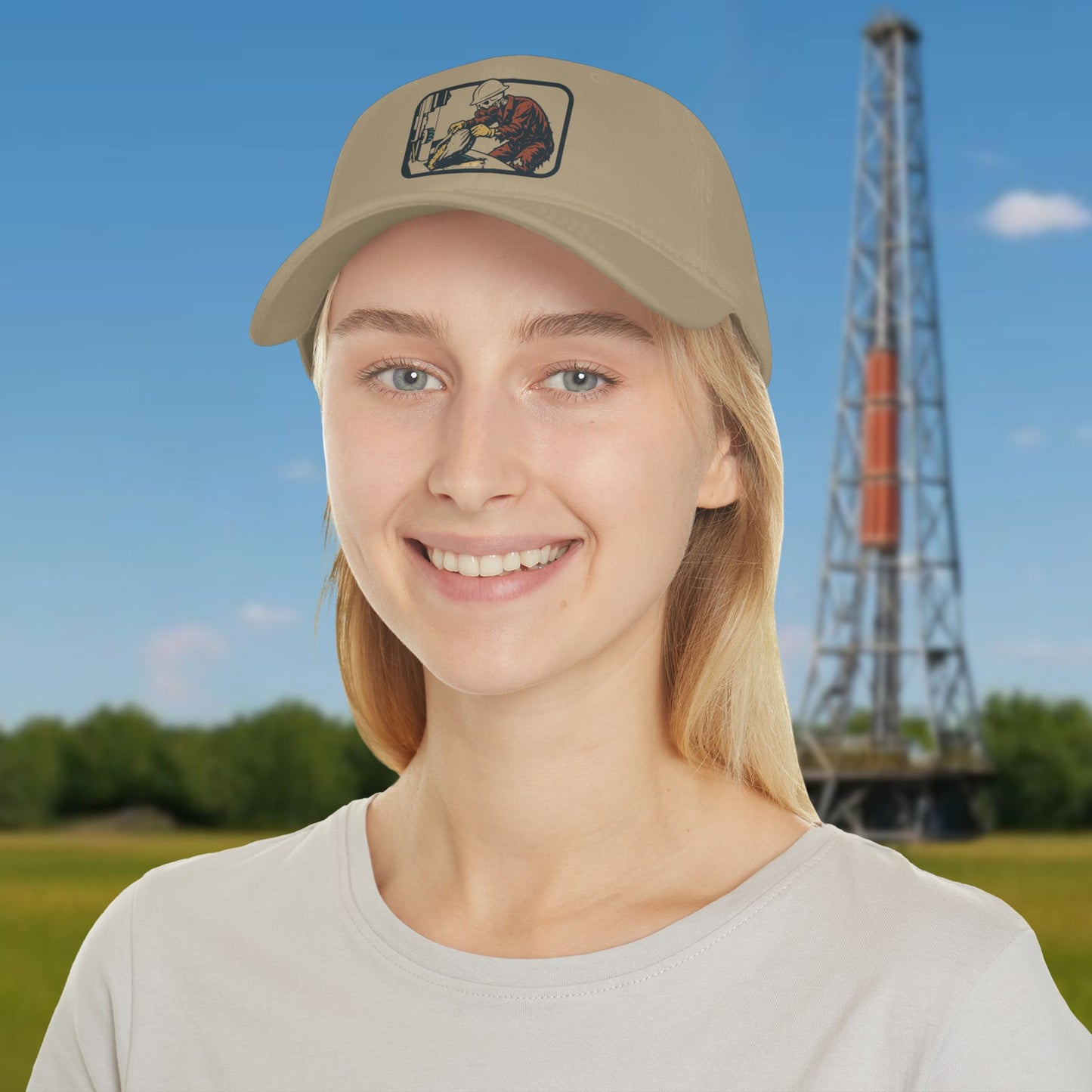 Skeleton Derrickhand Rig Work hat, Derrickhand cap