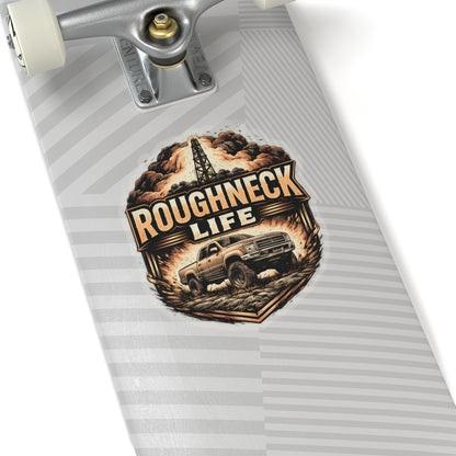 Roughneck Life Sticker, Rough neck Hardhat Stickers