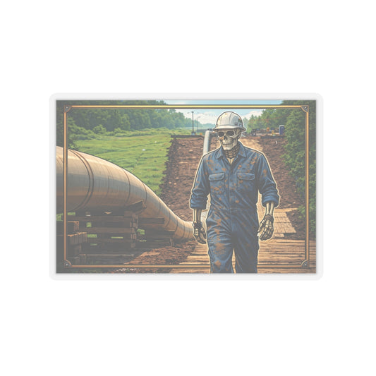 Pipeliner Sticker, Pipe liner Pride Hardhat Stickers