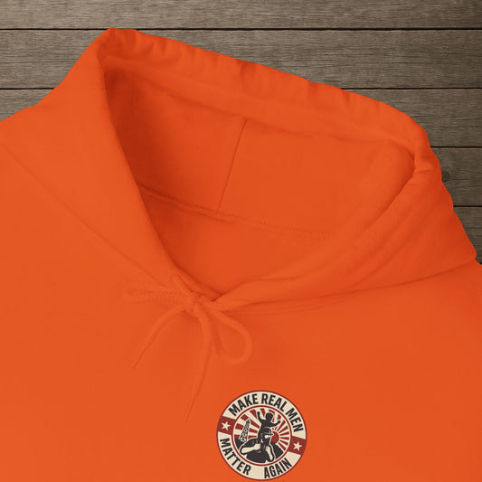 'Make Real Men Matter Again' Men's Hoodie, Motivational Sweater