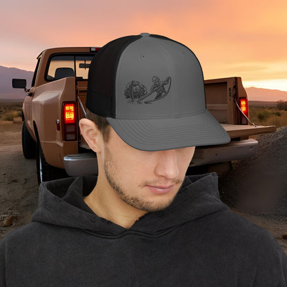 Swamper Embroidered Skeleton hat, Swamping cap