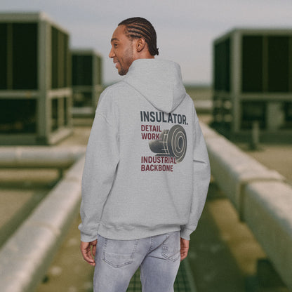 “Insulator Detail Work Industrial Backbone” Hoodie, Insulator Sweater