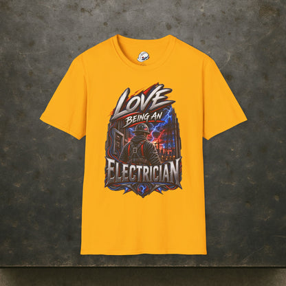 Electrician High Voltage T-Shirt, Electrical Trades Power Crew Work Shirt