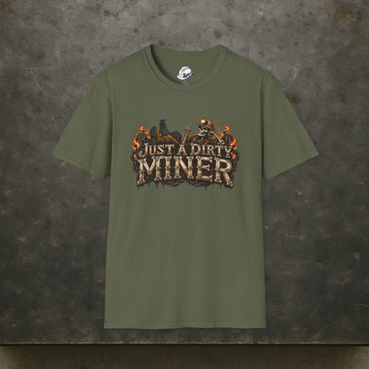 Just a Dirty Miner Skeleton Attitude Men's T-Shirt