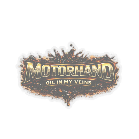 Motorhand Oil In My Veins Sticker, Motorhand Hardhat Stickers