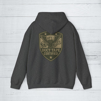 'Duct Tape Certified' Hoodie, Motivational Sweater