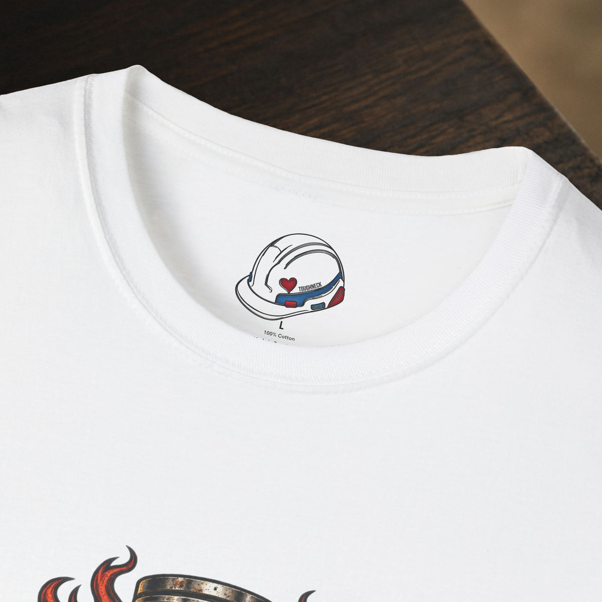Love Being A Heavy Duty Mechanic Flames & Gears T-Shirt
