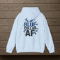 'Blue Collar AF' Men's Hoodie, Motivational Sweater