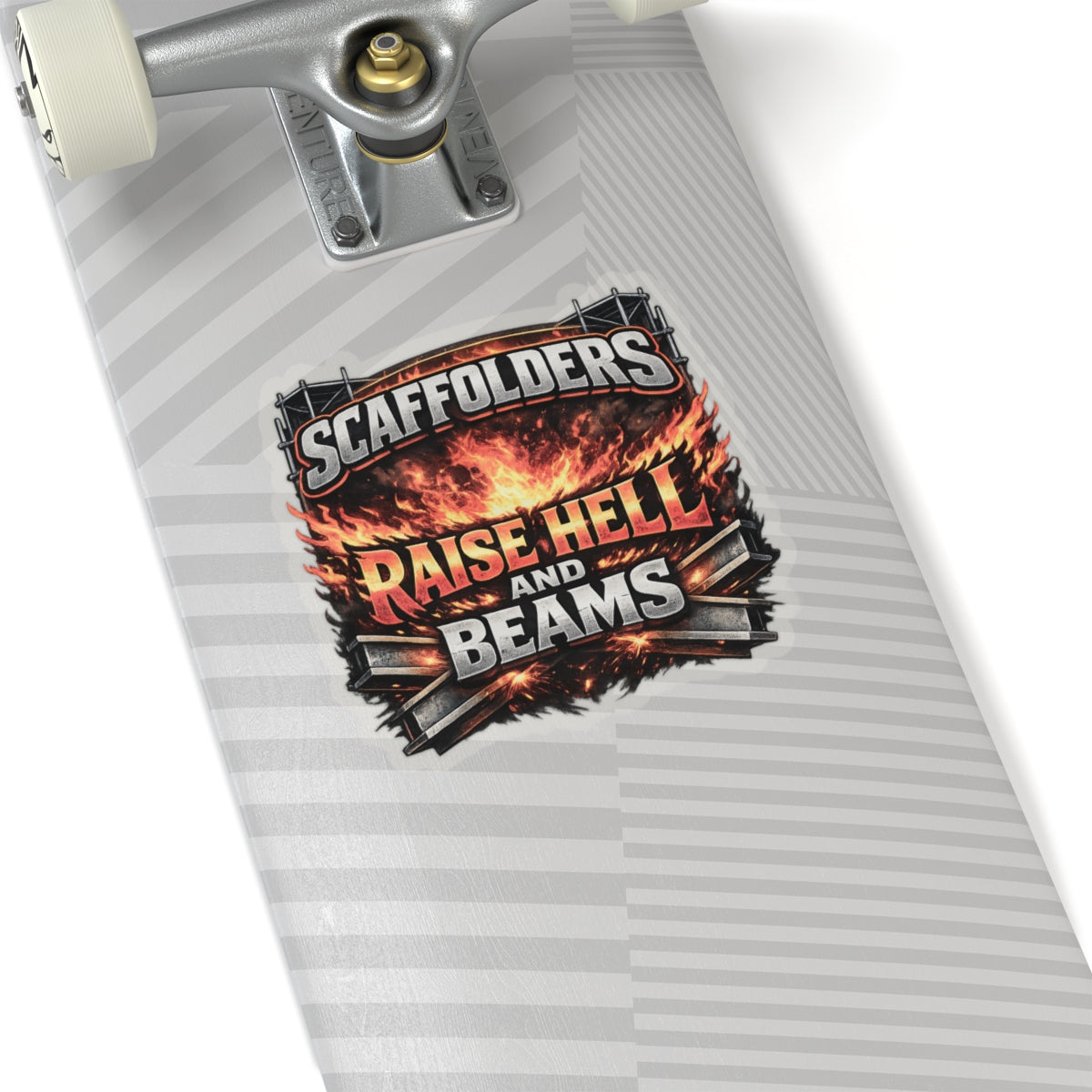 Raise Hell and Beams Sticker, Scaffolder Hardhat Stickers