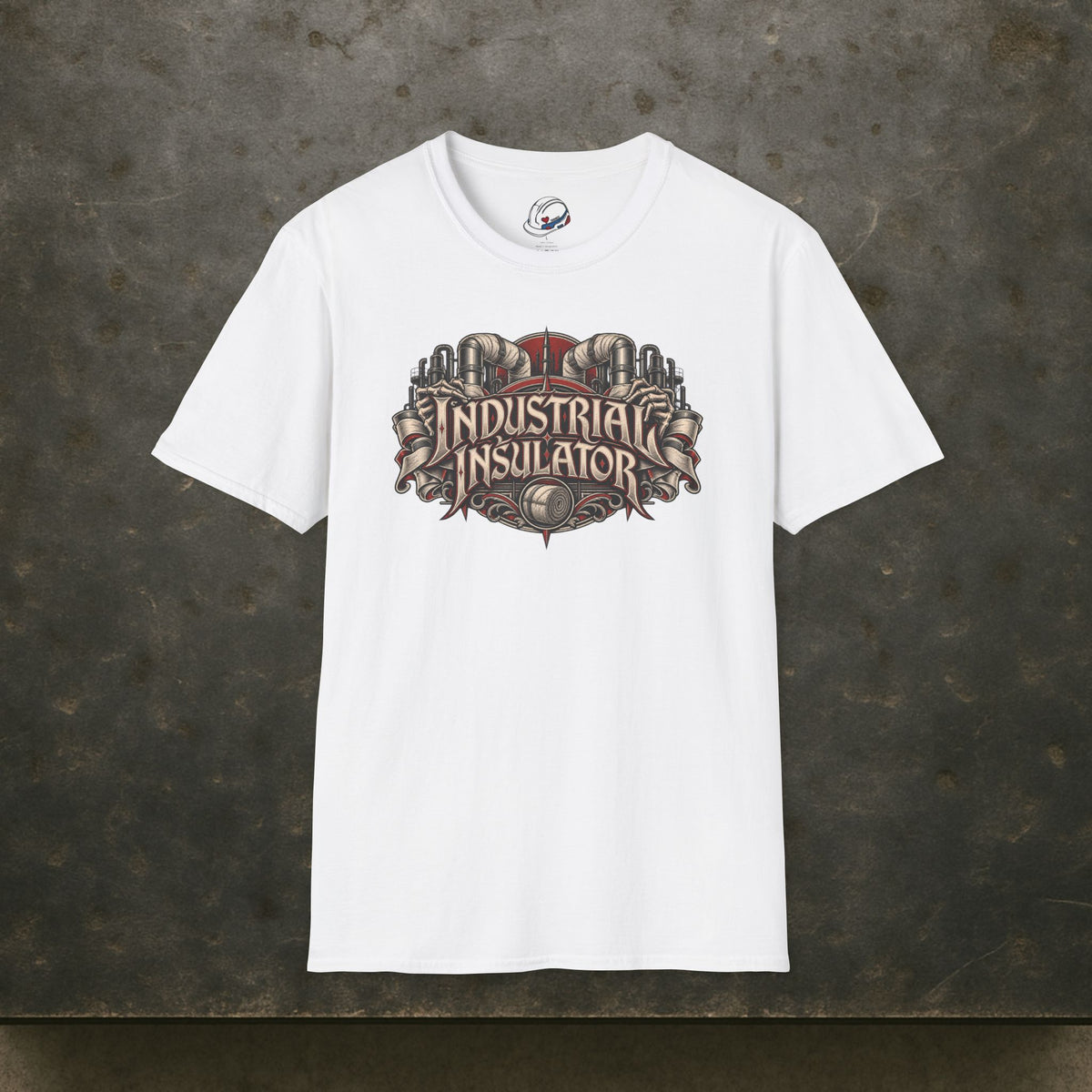 Industrial Insulator Skeletal Hands and Wrapped Pipe T-Shirt