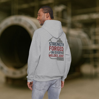 “Strength Forged in Every Welded Joint” Hoodie, Boilermaker Sweater