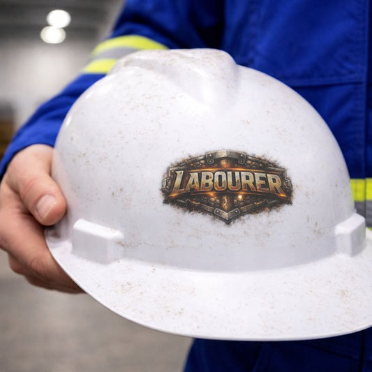 Labourer Sticker, Laborer Hardhat Stickers